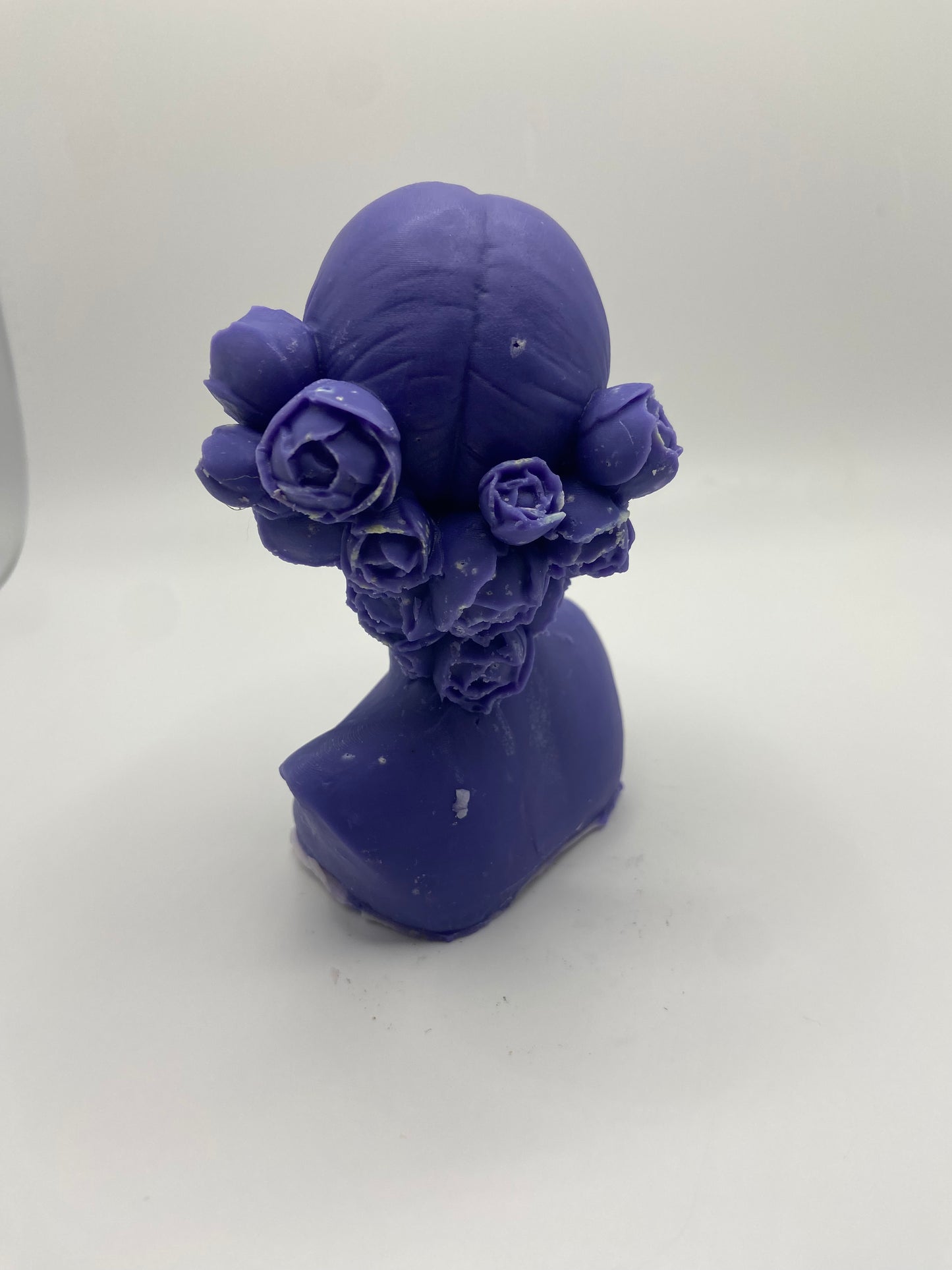 Closed-Eyed Woman Bust Candle