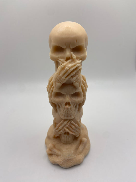 Stacked Skulls Candle