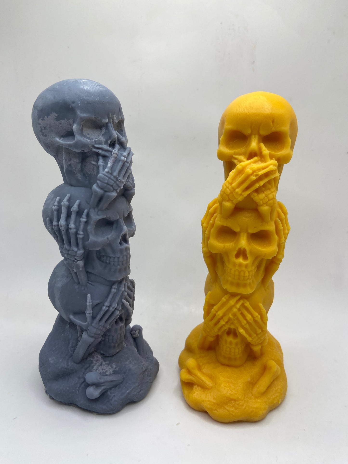 Stacked Skulls Candle
