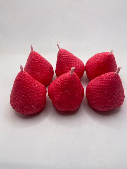 Strawberry Tea Candles (Pack of 6)
